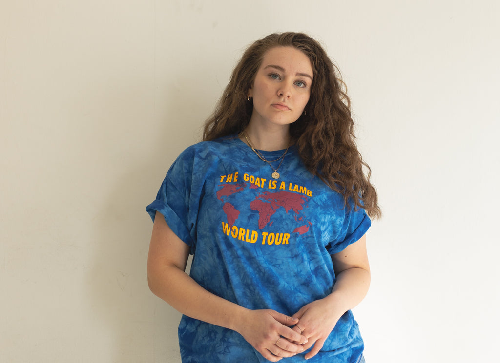 The Goat Is A Lamb - World Tour Blue Tie Dye T-Shirt