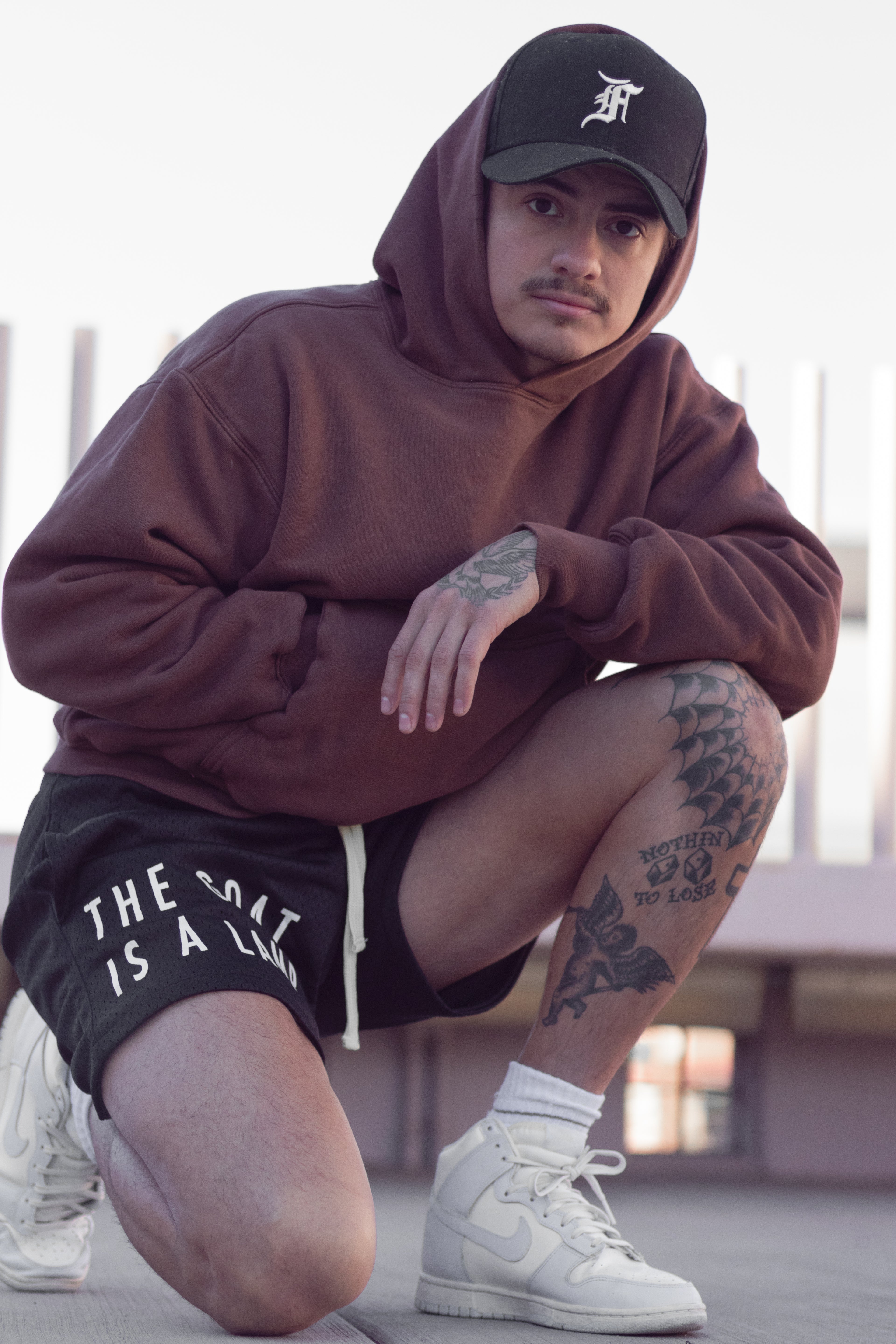 The Goat Is A Lamb - Black Mesh Shorts