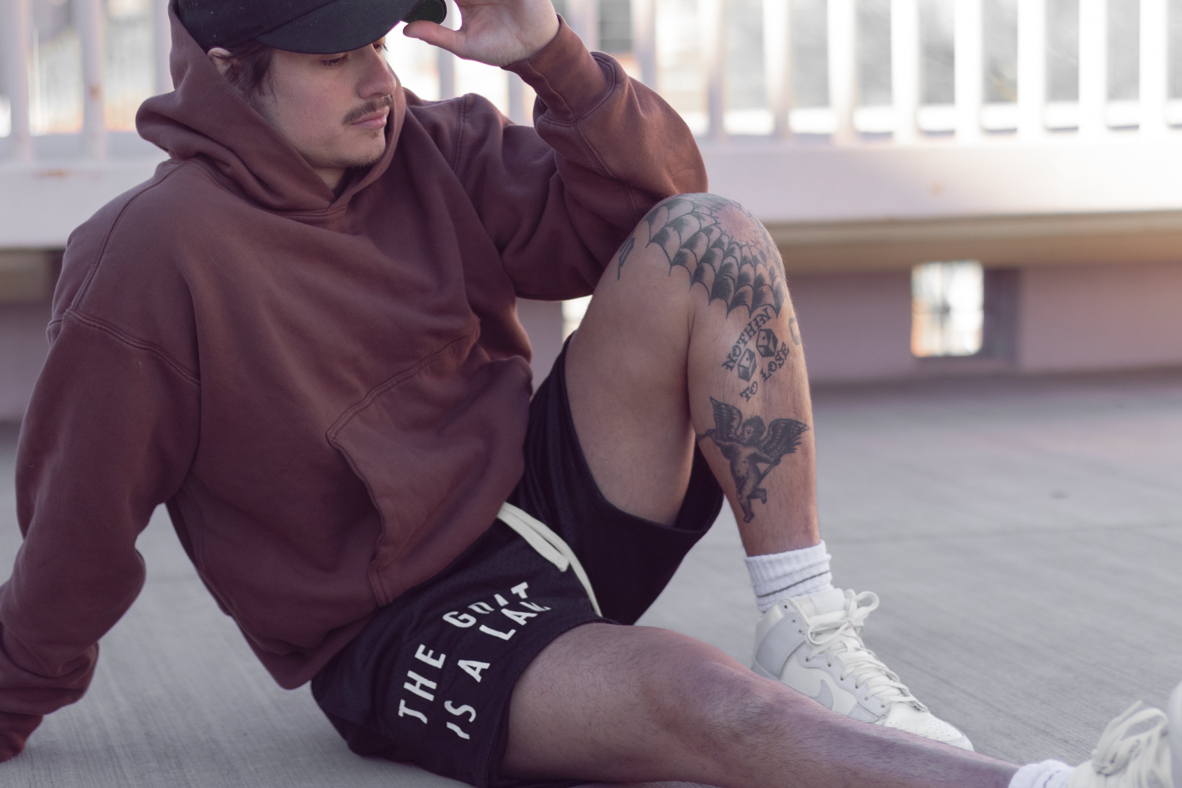 The Goat Is A Lamb - Black Mesh Shorts