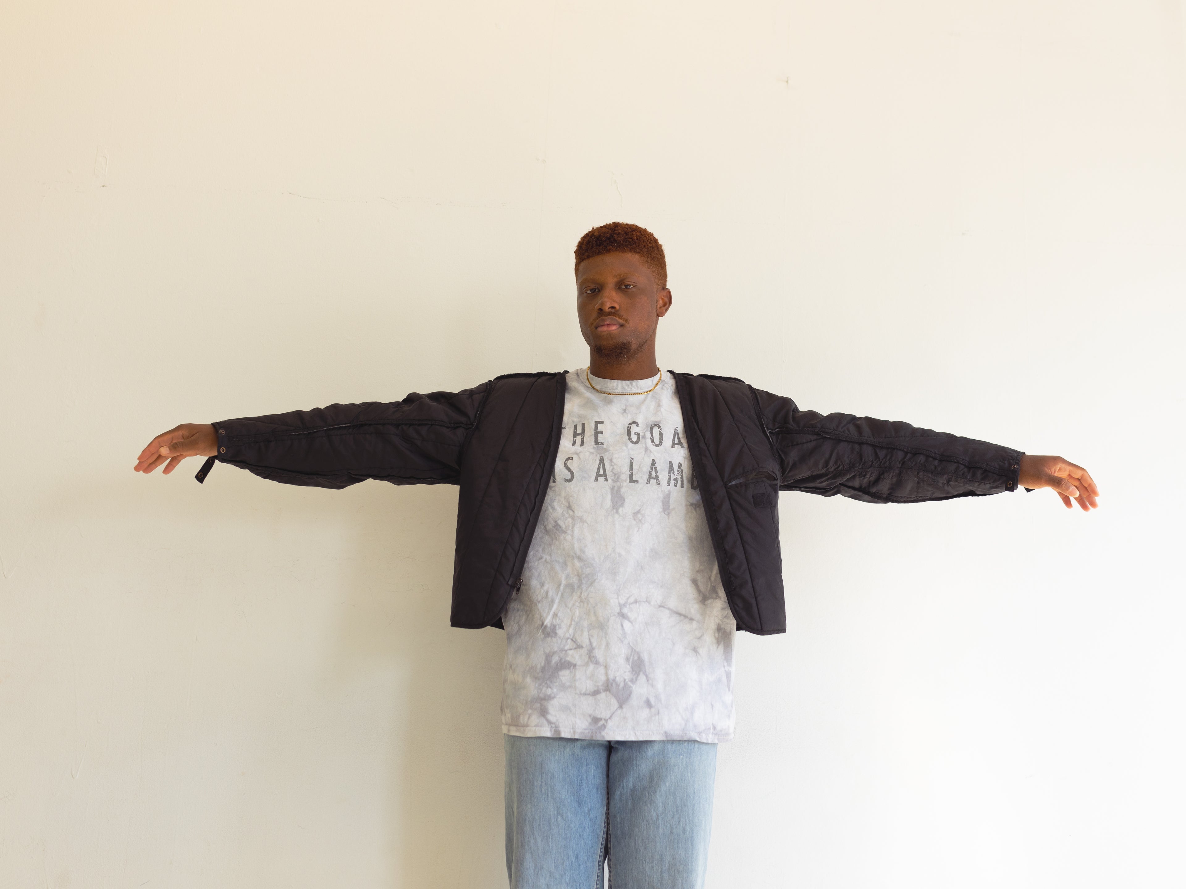 The Goat Is A Lamb - Grey Tie Dye T-Shirt