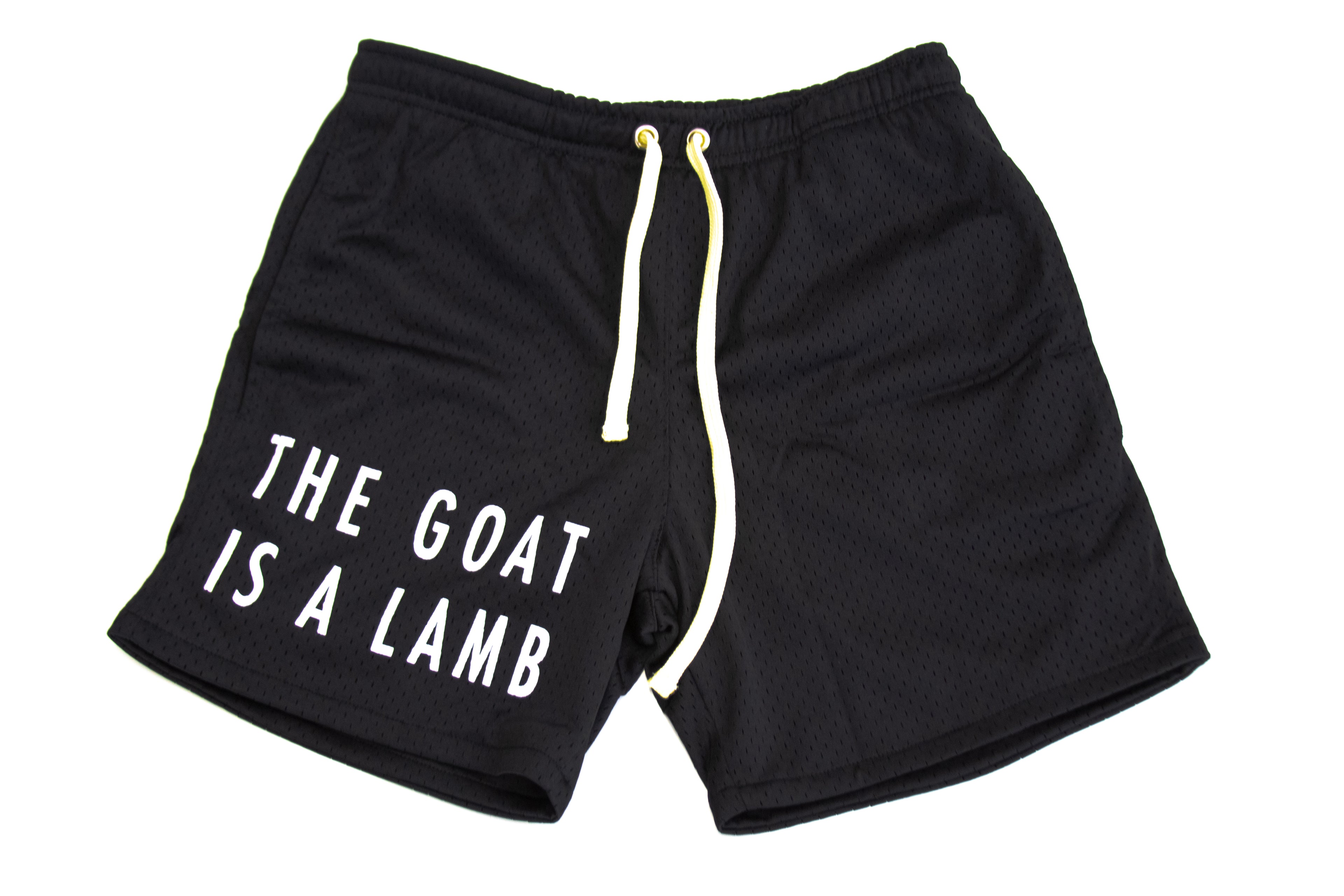 The Goat Is A Lamb - Black Mesh Shorts