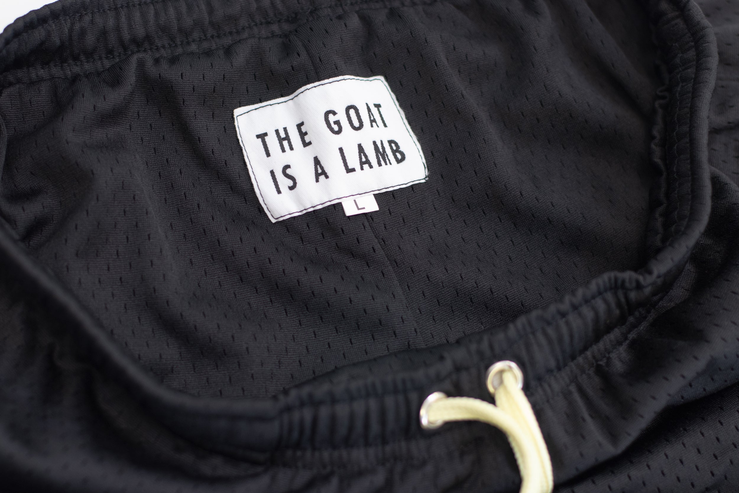 The Goat Is A Lamb - Black Mesh Shorts