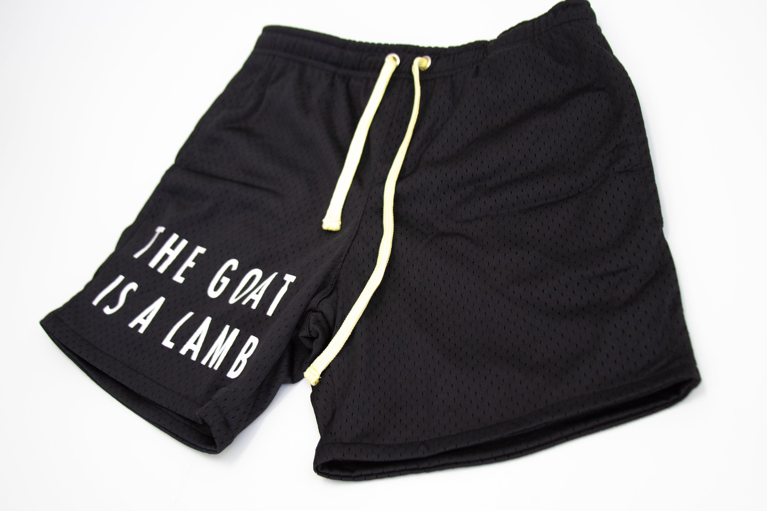 The Goat Is A Lamb - Black Mesh Shorts