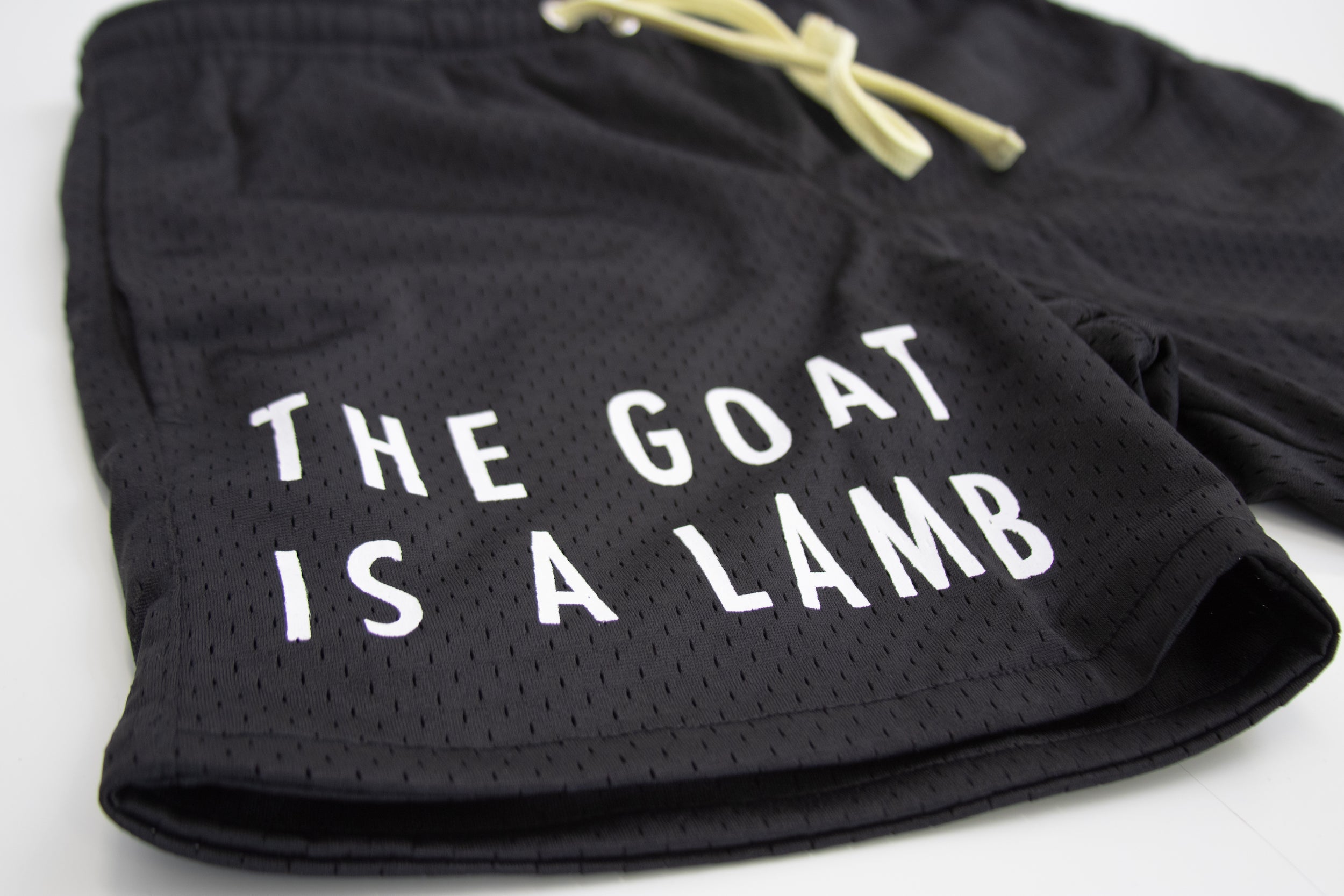The Goat Is A Lamb - Black Mesh Shorts