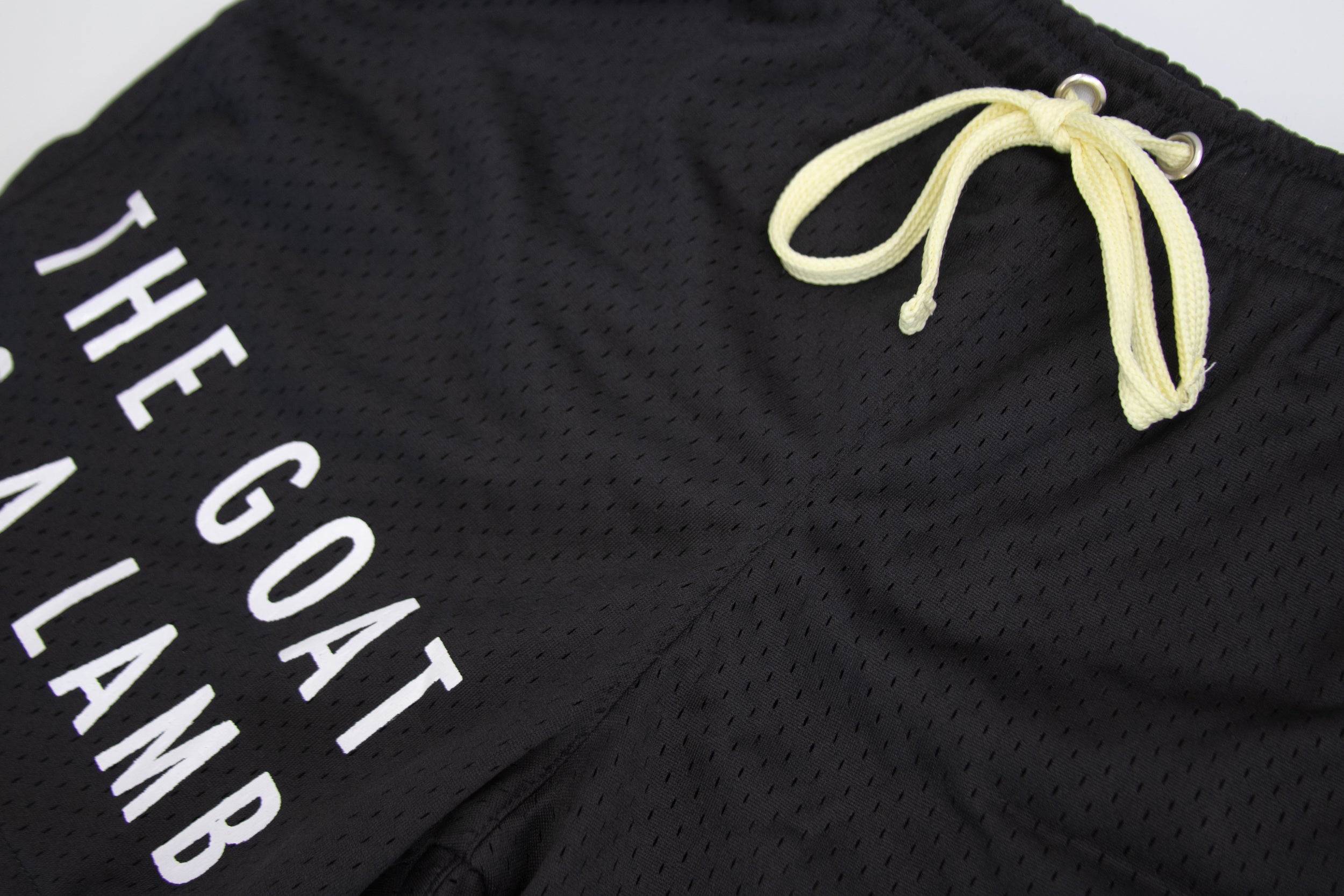 The Goat Is A Lamb - Black Mesh Shorts