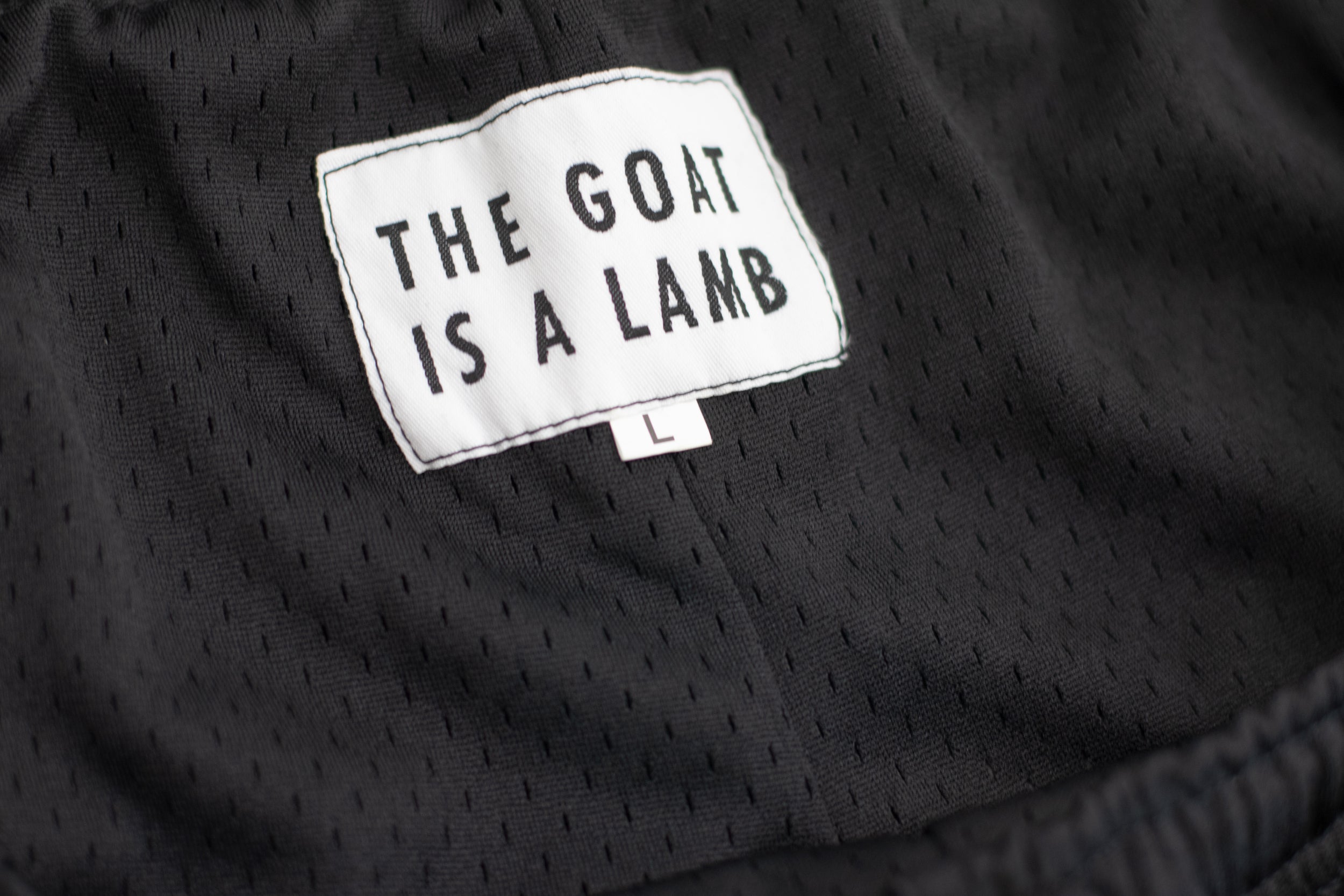 The Goat Is A Lamb - Black Mesh Shorts