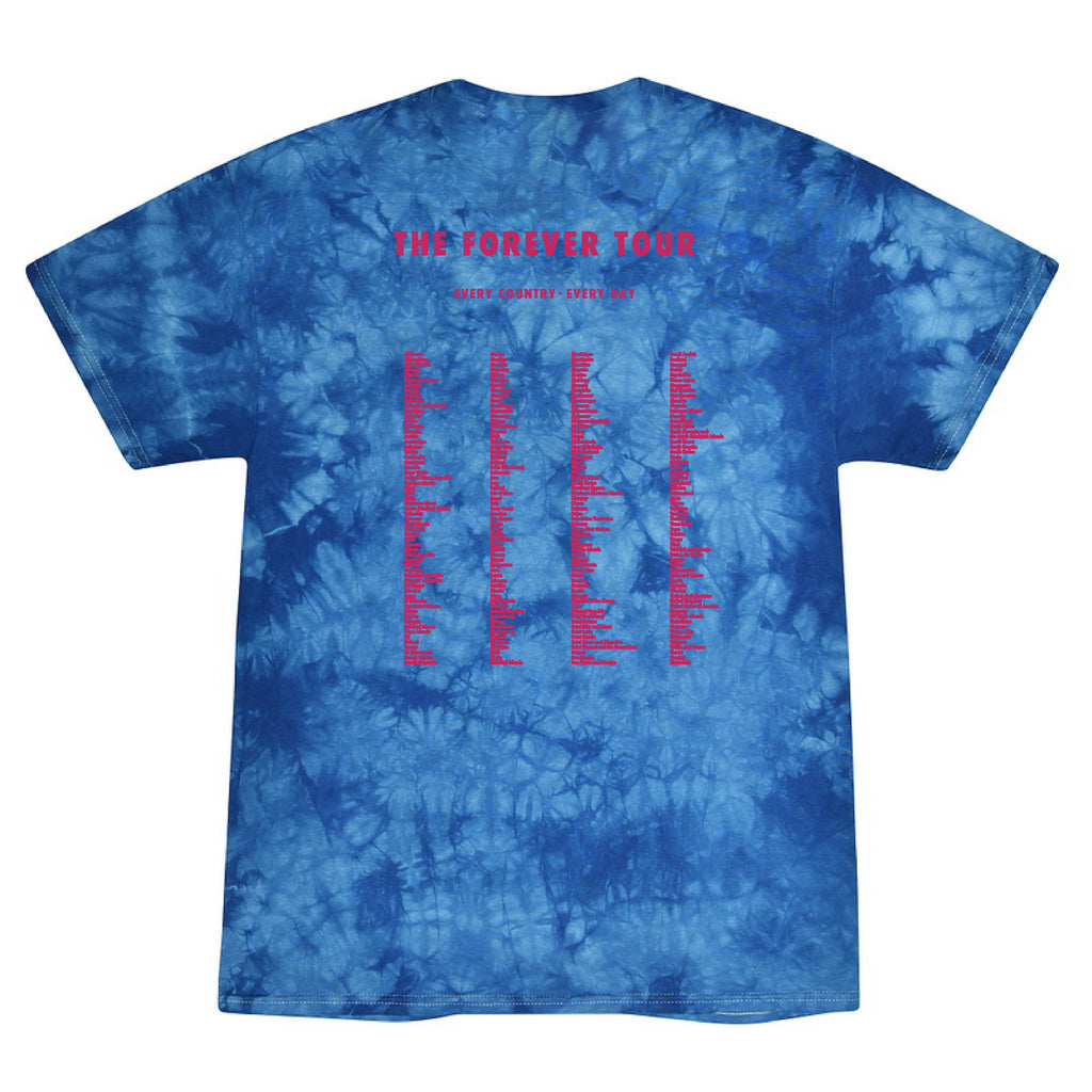 The Goat Is A Lamb - World Tour Blue Tie Dye T-Shirt