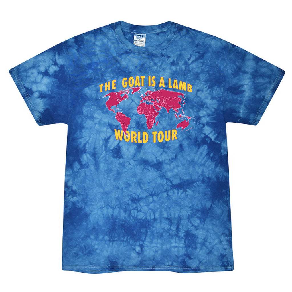 The Goat Is A Lamb - World Tour Blue Tie Dye T-Shirt